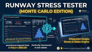 Runway Stress Tester (Monte Carlo Edition) - Probabilistic Risk Modeling & Automated Executive Presentations