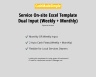 Service Excel Weekly + Monthly Cash Flow