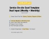 Service Excel Weekly + Monthly Cash Flow