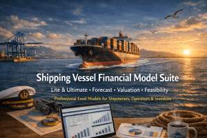 Shipping Vessel Financial Model Suite – 10 Year Forecast, Valuation & Feasibility