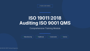 ISO 19011:2018 — Auditing ISO 9001 QMS — Complete Training Package