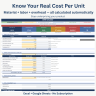 Manufacturing Business Tracker Excel Template | COGS, Cash Flow, Inventory & Dashboard