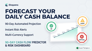 Cash Flow Forecast Template for Small Business Owners - Simple 90-Day Excel Survival Plan (Automatic Dashboard)