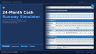 Startup Burn Rate & Runway Simulator — 24-Month Cash Control | 3 Scenarios | Bilingual ES/EN