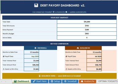 DebtFree Planner Pro