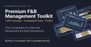 Premium F&B Management Toolkit — The Consultant-in-a-Box for Restaurant & Hotel Operations