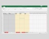 Retail Store Excel Monthly Cash Flow