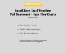 Retail Store Excel Weekly + Monthly Cash Flow with Graphs