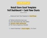 Retail Store Excel Weekly + Monthly Cash Flow with Graphs