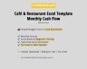 Restaurant Excel Monthly Cash Flow