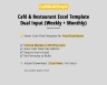 Restaurant Excel Weekly + Monthly Cash Flow
