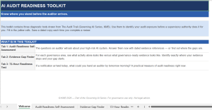 AI Audit Readiness Toolkit — Self-Assessment, Gap Finder & 72-Hour Test