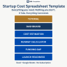 Startup Cost Estimator & Runway Calculator — 6-Tab Excel Financial Planning Template for Pre-Launch Founders