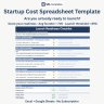 Startup Cost Estimator & Runway Calculator — 6-Tab Excel Financial Planning Template for Pre-Launch Founders