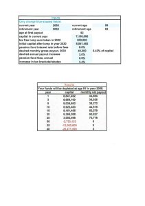 Retirement Annuity Income Calculation