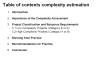 Project qualification & complexity evaluation tool kit