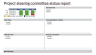 Project steering committee status report one pager