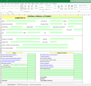Personal Financial Statement Model for Net Worth & Financial Analysis (PFSM Pro)