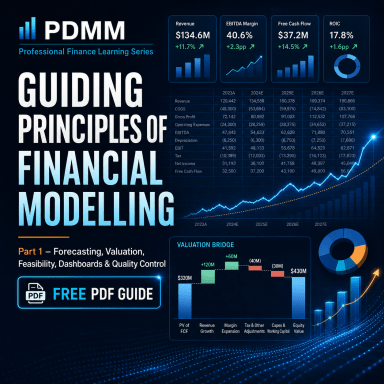 Guiding Principles of Financial Modelling – Part 1: Forecasting, Valuation, Feasibility, Dashboards & Quality Control