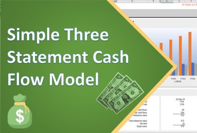 Simple three statement Excel cash flow model