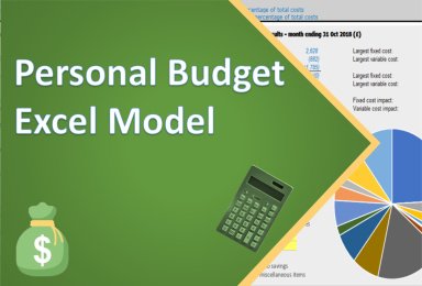 Personal budget Excel Model