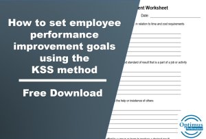 How to Set Employee Performance Improvement Goals Using the KSS Method