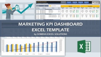Marketing KPI Dashboard Excel Template