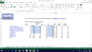 Cost of Acquiring Customers  (CAC) - Excel Calculator for Consulting Business
