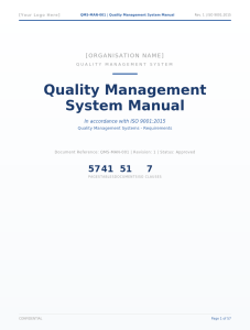 ISO 9001:2015 Complete QMS Documentation Package — 51 Templates: Quality Manual, Procedures, Audit Checklist, Forms & Re