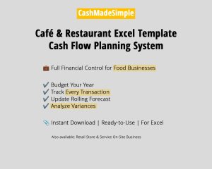 Café & Restaurant Cash Flow Planning System
