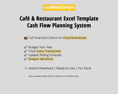 Café & Restaurant Cash Flow Planning System