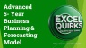Advanced 5-Year Business Planning & Forecasting Model (SaaS / Tech) - Scenario + Sensitivity Analysis