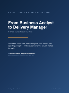From Business Analyst to Delivery Manager - A Practitioner's Career Guide Through Four Roles