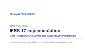 IFRS 17 Implementation Best Practices