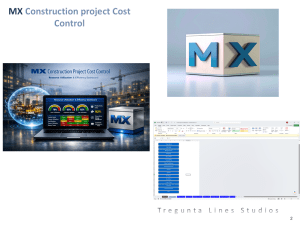 MX Construction Project Cost Control System. Automate Budgeting, Tracking, Forecasting, and Variance Analysis.