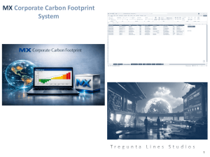 MX Corporate Carbon Footprint System. Automate Your Emissions Accounting With Enterprise Level Accuracy