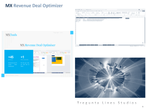 MX Revenue Deal Optimizer. Automate Deal Scoring, Pricing Intelligence, and Approval Decisions.