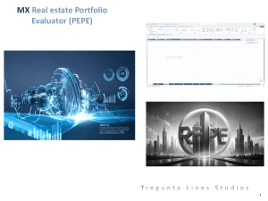 MX Real Estate Portfolio Evaluator (PEPE). Automate Asset Modelling, Portfolio Valuation, and Investor Returns