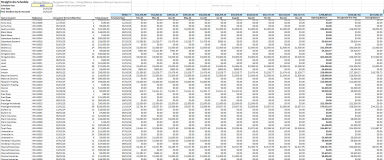 Universal Straight-Line Schedule Builder - Amortization, Depreciation & Recognition