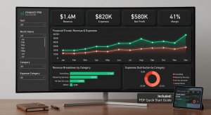 Premium Power BI Financial Dashboard: Executive KPI Tracker