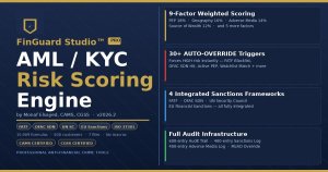 AML/KYC Customer Risk Scoring & Onboarding Engine — Excel Model v2026.2