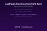 Australian Freelance Rate Card 2025