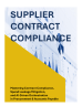 Supplier Contract Compliance - Page 1