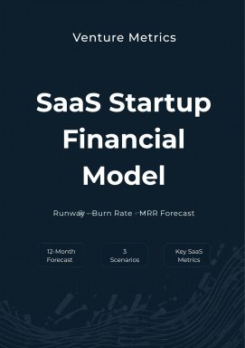 SaaS Startup Financial Model — Runway, Burn Rate & MRR Forecast for Pre-Seed Founders