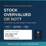 Stock Valuation Model — DCF, Comparable Multiples & DDM with Automatic Over/Undervaluation Verdict (Excel)