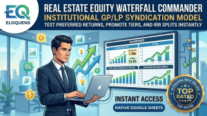Real Estate Equity Waterfall Commander - GP/LP Syndication Google Sheet
