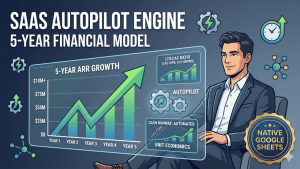 SaaS Autopilot Engine - 5-Year Financial Model for Google Sheets