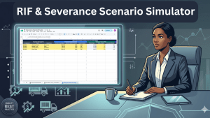 RIF & Severance Scenario Simulator — Layoff & Payroll Google Sheet