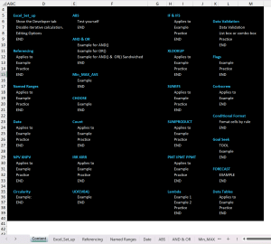 Excel for Financial Modeling - Functions & Formulas Practice Workbook