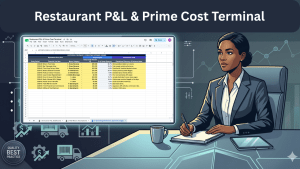 Restaurant P&L Dashboard & Prime Cost Terminal — F&B Google Sheet